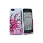 Master Accessory Silicone Case for iPhone 5 White / Pink Lilies Flower (Accessory)
