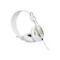 WeSC Oboe Golden NS White OnEar headphones (incl. Hands-Free Unit & Adapter for Sony Ericsson & Nokia) white / gold (electronics)