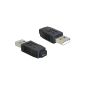DELOCK Adapter USB micro-A + B female to USB 2.0 A Optima St