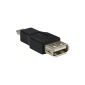 mumbi Adapter Mini USB to USB connector - Adapter USB A Female to Mini USB 5 pin / plug (Electronics)
