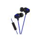 JVC HA-FR201-AE Xtreme Xplosives In-Ear Headphones with Mic Blue (Electronics)