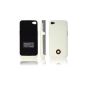 Kinps case with battery charger and rechargeable backup battery for iPhone 2300mAh ultra-thin iPhone 4 - White (Electronics)