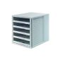 HAN 1401-11 Drawer Cabinet Set, 5 open drawers, for C4, PS, 275 x 320 x 330 mm, light gray (Office supplies & stationery)
