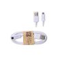 SAMSUNG - WHITE USB CABLE for Samsung Galaxy S5 / S4 / S3 ECB-DU4AWE ORIGINAL (Electronics)