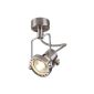 SLV N-TIC Spot 230V wall and ceiling lamp, GU10, max 50W, chrome matt 131108 (household goods)
