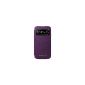 Original Samsung EF-CI950BVEGWW Flip Cover (compatible with Galaxy S4) in purple (Accessories)