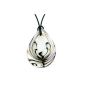 50X38mm Glass Pendant Glitter Chain Necklace Fashion Jewelry TOP (jewelry)