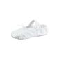 Half spikes canvas - bi-leather sole - ballet - White (Clothing)