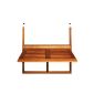Balcony table 64x45x87 cm - hanging balcony table Garden table bedside table wooden table