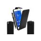 BAAS® Sony Xperia Z3 Compact - Case Leather Flip Case Cover + Stylus for Capacitive Touch Screen (Electronics)