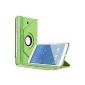 Bestwe Green 360 ° Leather Case Samsung Galaxy Tab 4 8.0 (8 inches) Case Bag of Bestwe