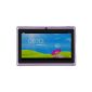 Moonar® Android 4.2 Multi-color Dual Camera Touch Screen Capacitive 5 Points Tablet PC (Purple)