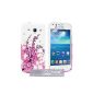 Yousave Accessories Samsung Galaxy Core Plus Case Pink / White Silicone Gel Floral Bee Cover (Accessory)