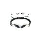 Shamballa Bracelet Style Mixed - Moustache - Black - Adjustable 16-30 cm (Jewelry)