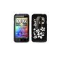 New quality Black Flower Pattern Silicone Protective Case for HTC Evo 3D from Yousave (Electronics)