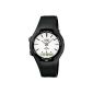 Casio - AW-90H-7EVEF - Mixed Watch - Analogue Quartz - White Dial - Black Resin Bracelet (Watch)