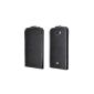 Blisterland® Vertical Flipcase for Mobistel Cynus T2 | Color: Black | Premium Leather Case Flip Case (Electronics)