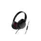 Audio-Technica ATH-SonicFuel AX1iSBK Wired Headset with Control for Smartphone Black (Electronics)