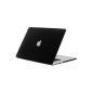 Kuzy - BLACK Rubberized Hard Case Cover for Apple MacBook Pro 15.4 