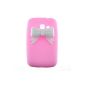 Tpu Gel Case Cover Case Samsung Galaxy Y Pro B5510 Bow Tie - Pink (Electronics)
