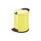 Hailo 0704-791 Design Pedal cosmetics bin Design 4, Miami yellow (household goods)