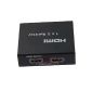 SPLITTER HDMI 1.3 - HDMI SWITCH 2 PORTS 1X2 - 1 TO 2 HDMI SOURCE SCREEN / FULL HD 1080P / 3D SUPPORT (Electronics)