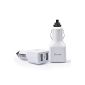 OXA® 5V / 4.2A Car Charger Adapter Dual USB Dual USB Output Car Charger Dual USB Car Charger Vehicle Power Adapter Car Charger Vehicle Power Adapter High Speed ​​2 USB Car Charger for MP3 player, ipad, iphone, Motorola, Blackberry, LG , HTC, Samsung, Nokia, Sony - White (Electronics)