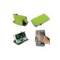 Coodio® Samsung Galaxy Tab 3 8 inch Leather Carrying Case Cover built with stand and Sleep / Wake function in handle (Apple Green) (Electronics)