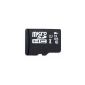 16GB MicroSDHC Memory Card Generic Class 10 UHS-I manufactured by Samsung with the Micro SD adapter