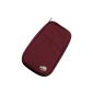 SODIAL (TM.) Red travel wallet for closure With Zip Document Case Pouch Wallet Passport Ticket (Misc.)