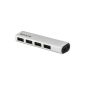 Belkin USB 2.0 Hub F4U038QEBAPL ultra thin thin 4 ports - gray (Accessory)