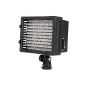 Dorr 371045 126 Ultra LED video light (950 Lux / 1 m, dimmable) incl. White diffuser for soft light, orange diffuser for artificial lighting, minus-green filter (Accessories)