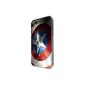 Marvel Superhero Captain america Shield Design iphone 5 5S Shell Plastic Hard Back Cover (Wireless Phone Accessory)