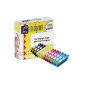 12 Pack Compatible Ink Cartridges Epson T1285 (Black 3, 3 Cyan, Magenta 3, 3 yellow) for Epson Stylus Office BX305F, BX305FW, BX305FW Plus, S22, SX125, SX130, SX230, SX235W, SX420W, SX425W, SX430W, SX435W, SX438W Stylus, Stylus SX440W, SX445W Stylus - T1281, T1282, T1283, T1284 (Office Supplies)