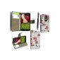 {TM} GSDSTYLEYOURMOBILE LG G2 MINI D620 PRINTED PU Leather Flip Case Skin Case COVER BAG Cover + Stylus (Textiles)