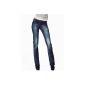 ONLY ladies jeans / Long Regular Fit, auto low str 15048028, Straight Fit (Straight Leg) (Textiles)