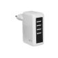 LogiLink PA0062 USB Charger 4-Port, DC 2500mA (Accessories)