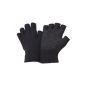 FLOSO® fingerless gloves Magic Gloves with grippy palms (Textiles)