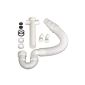 Xavax flexible Röhrensiphon 1 1/2 '' for kitchen sink, dishwasher and washing machine (incl. 2 siphon device ports & 2 traps) (household goods)