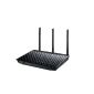 Asus RT-N18U N600 Black Diamond Wireless Router (802.11 b / g / n, Gigabit LAN / WAN, USB 3.0, Print Server FTP UPnP VPN, IPv6, 4x SSID, TurboQAM) (Accessories)