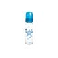 dBb Remond Régul'Air Bottle, Decor Star, Polypropylene Natural, Silicone Varitétine - Round System - Translucent Blue - 330 ml (Baby Care)