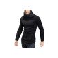 DJT Pullover Long Sleeve Men Sweatshirt Jacket High Collar Blouse (Clothing)