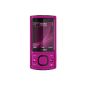 Nokia 6700 slide mobile phone (UMTS, GPRS, Bluetooth, camera with 5 MP, music player) pink (electronics)