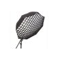 Phottix Easy-up Umbrella Soft (diameter: 120cm, with octagonal grid) inside silver, outside black (Electronics)