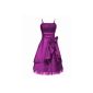 Evening dress, knee-length in purple (Textiles)