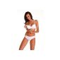 Chic nursing bra with wires and preformed cups in White and Nude Beige of all (textiles)