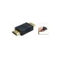 SODIAL (R) Adapter / Coupler HDMI male to HDMI male to 19-pin HDTV (Electronics)