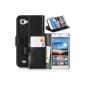 DONZO Wallet Real Structure Case for LG Optimus 4X HD P880 Black (Electronics)