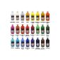 24er acrylics Set | Artina Crylic acrylic paint artists paint | 500ml | 24 various colors.