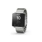 Sony SmartWatch 2 SW2 Handy Clock for smartphones from Android 4.0, Bluetooth / NFC, metal bracelet - Silver (accessory)